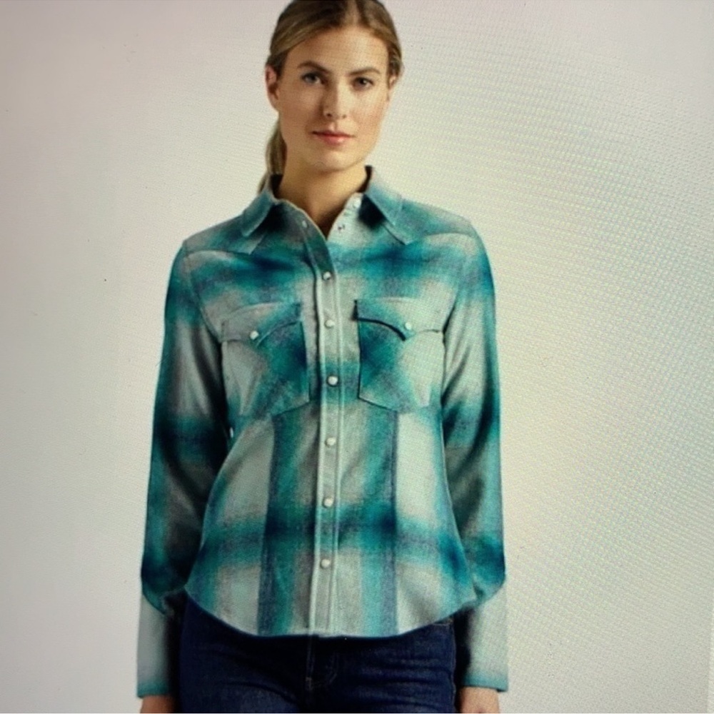 Pendleton Women’s Snap Front Wool Canyon Western Shirt XL - Picture 2 of 12
